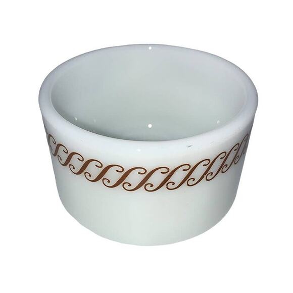 Vintage PYREX Corning Stackable Diner Coffee Mug Regency Brown White - Picture 5 of 10